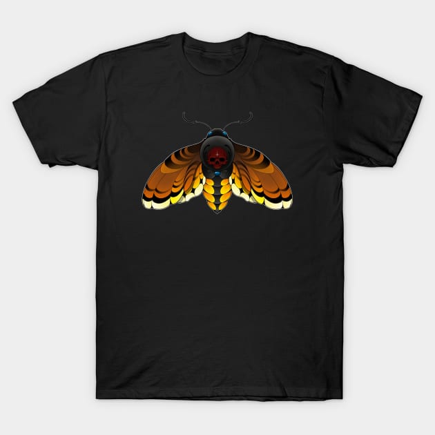 Death's Head Moth T-Shirt by KealytronArt